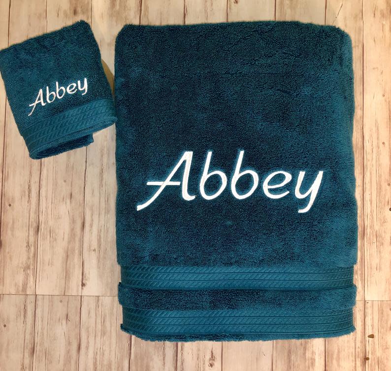 Personalized Towels for Kid's Bathroom
