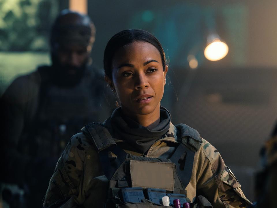 Zoe Saldana as Joe in "Special Ops: Lioness."