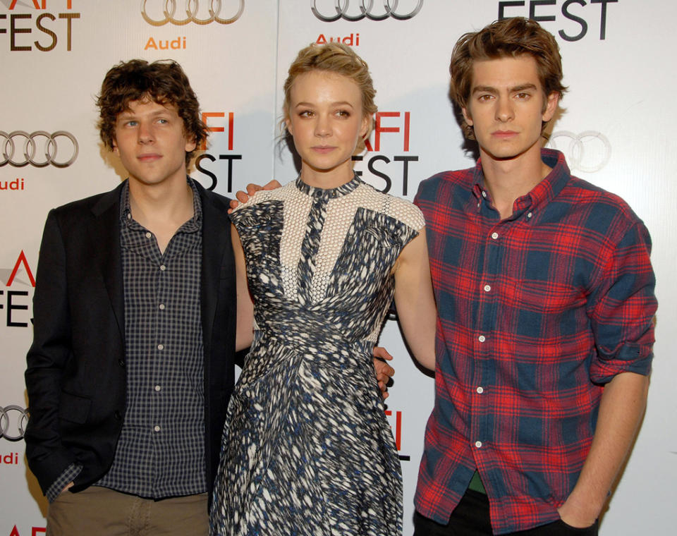 2010 AFI Film Festival Jesse Eisenberg Carey Mulligan Andrew Garfield