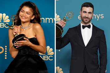 Zendaya and Brett Goldstein winning Emmy Awards