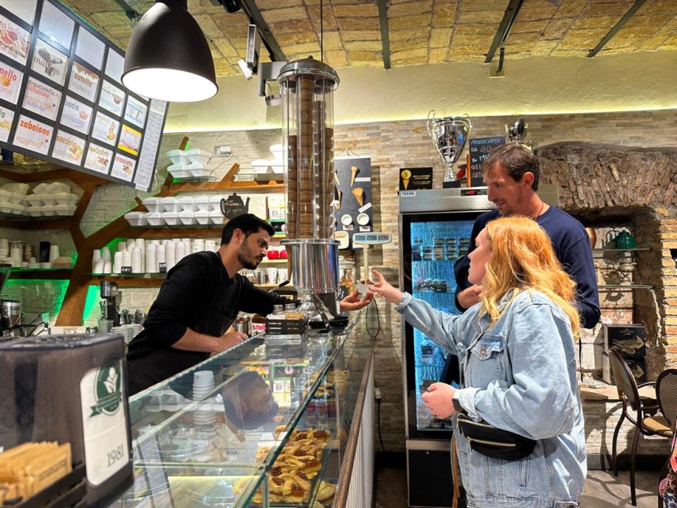 Gelato and coffee rounded off the tour (The Tour Guy)