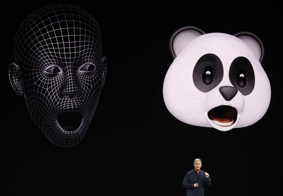 <p>Face ID also allows for some fun features like animated emojis, or “Animojis.” REUTERS/Stephen Lam </p>