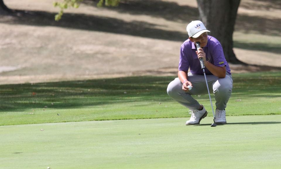 Lexington's Jackson Durchik shot a final-round 81 to lead Lexington to the team championship.