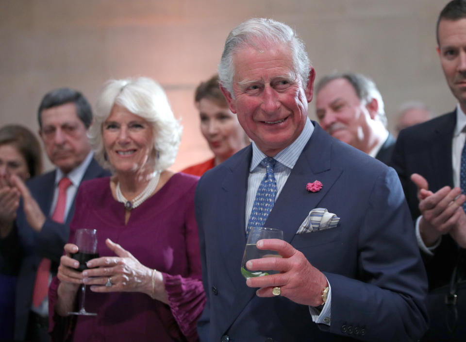 Prince Charles, right, "is pleased to be able to welcome Ms. Markle to The Royal Family in this way," per a royal statement. (Photo: WPA Pool via Getty Images)