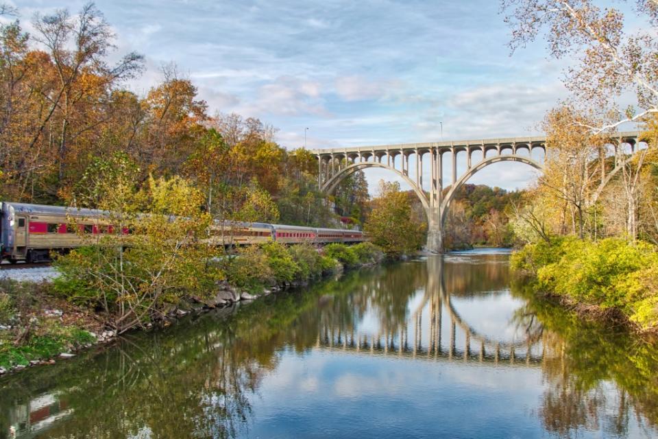 The Scenic Railroad along Cuyahoga Valley via Getty Images