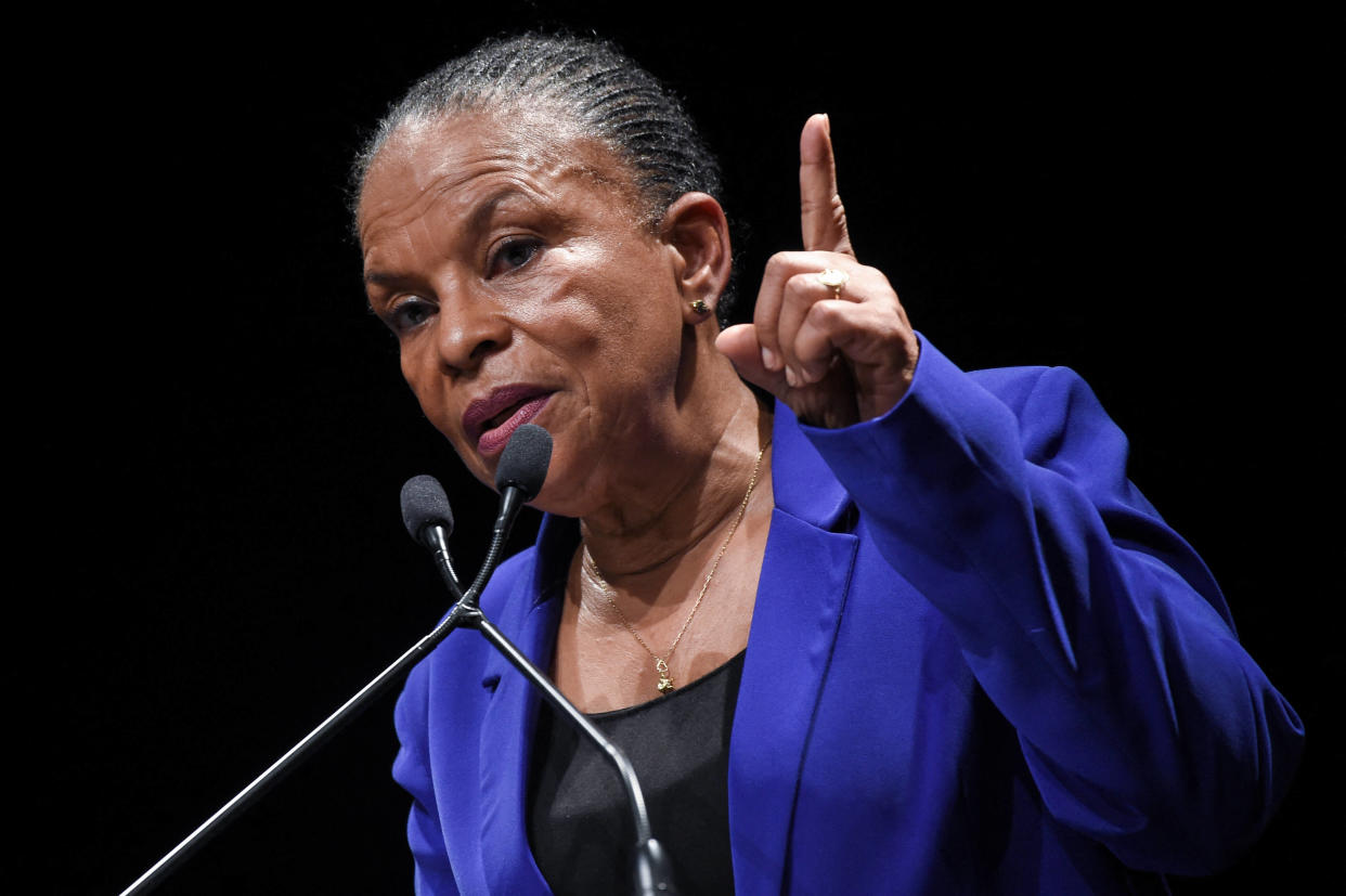 Christiane Taubira (ici en mai 2022 à Rennes) votera LFI aux européennes (surtout pour un colistier de Manon Aubry)