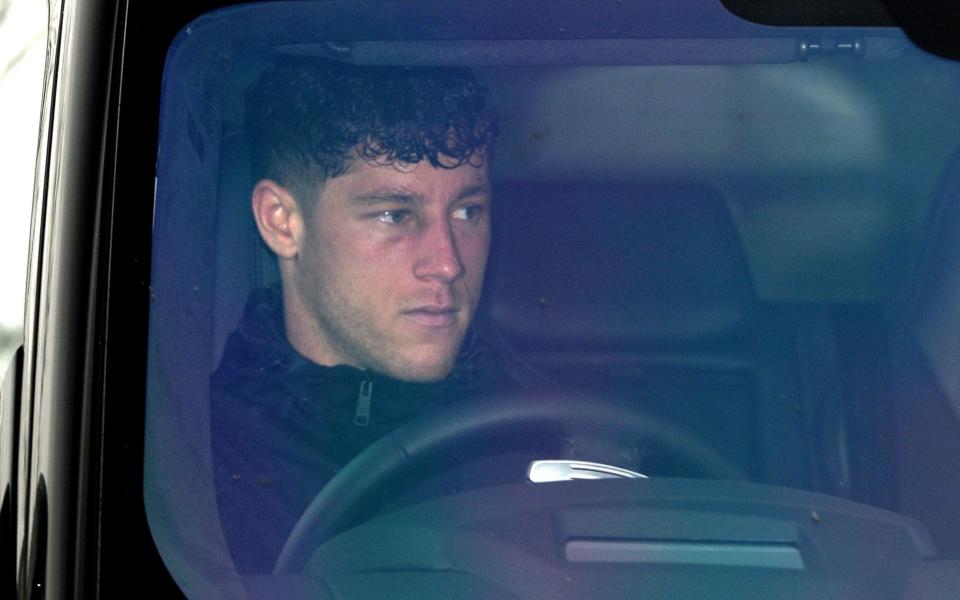 Ross Barkley pictured with black eye as he returns to Everton training following bar attack