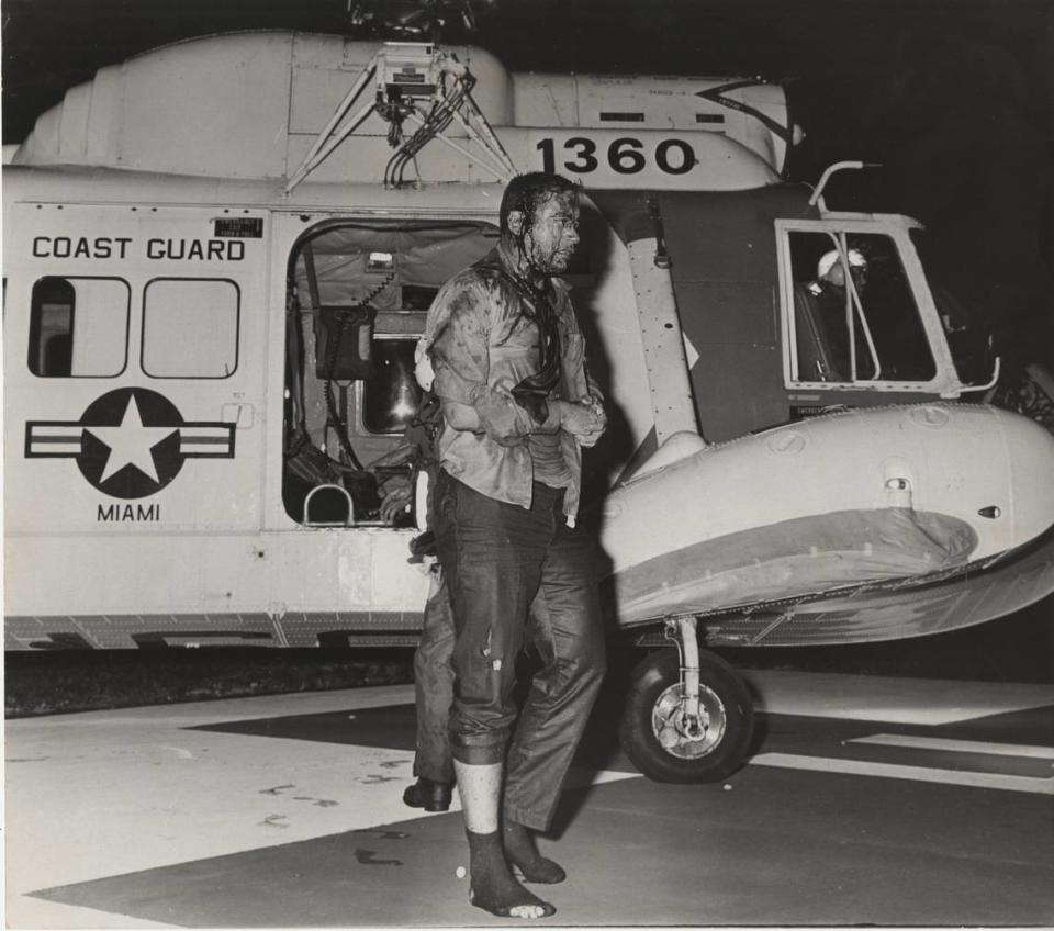 12/30/1972:  La primera víctima del accidente del vuelo 401 de Eastern Airlines llega al Palmetto General Hospital