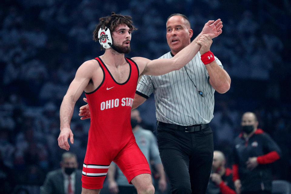 Two-time All-American Sammy Sasso was shot during an attempted robbery near Ohio State’s campus earlier this month. 