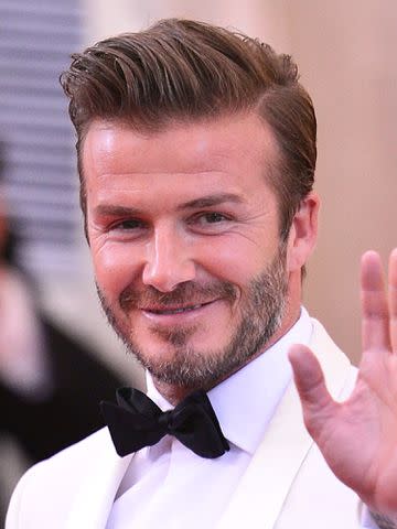 James Devaney/GC Images David Beckham attends the Met Gala on May 5, 2014, in New York City.