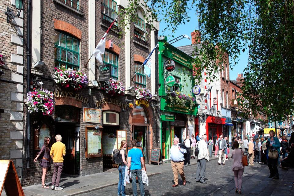 Essex Street in Dublin’s Left Bank quarter