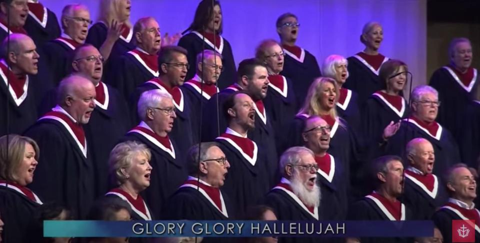 The choir of First Baptist Dallas performs at "Celebrate Freedom Sunday" on June 28, 2020. (Photo: First Baptist Dallas / YouTube / Screenshot)