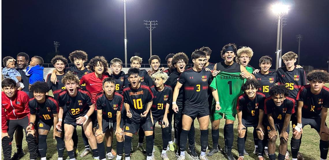 The South Broward boys’ soccer team won a district title.