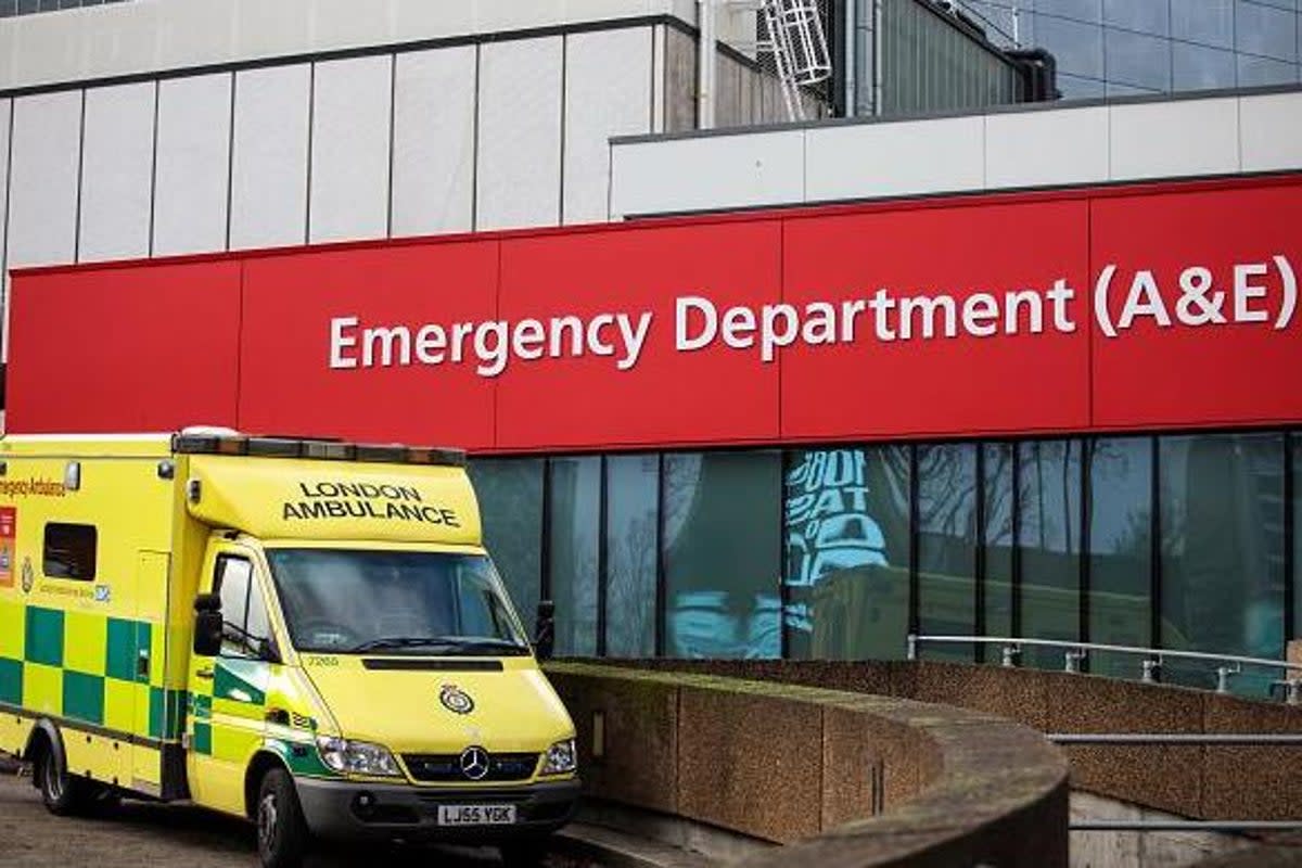 An ambulance sits outside the Accident and Emergency department of Guy's and St Thomas (File picture)  (Getty Images)