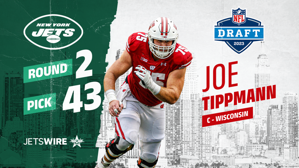 Twitter reacts to Jets selecting Joe Tippmann