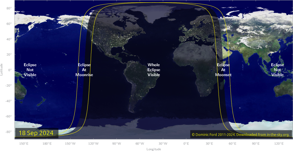 a map of the world with a dark area over north and south america and a parts of africa