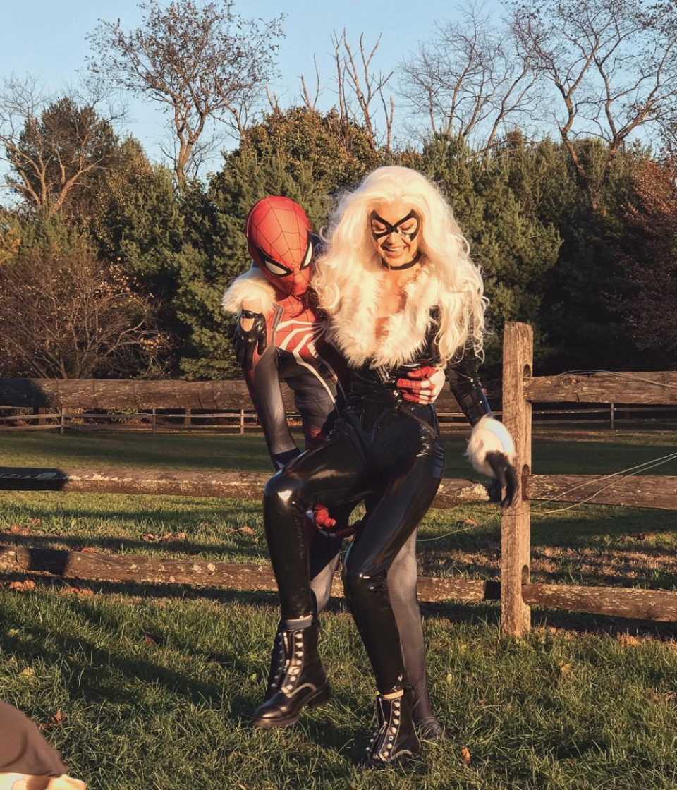 Zayn and Gigi Do a Couple's Spider-Man Halloween