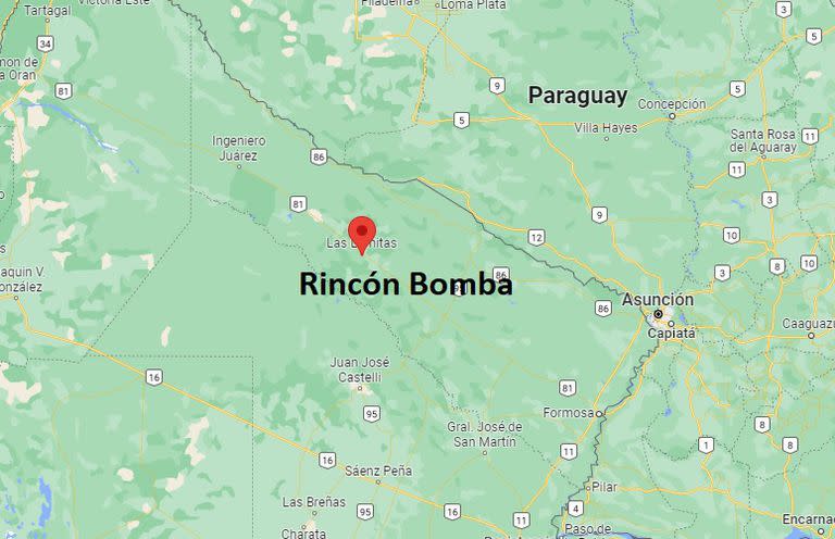 Rincón Bomba, el paraje ubicado a unos kilómetros de Las Lomitas y a unos 300 kms de Formosa Capital, en el centro de la provincia que gobierna Gildo Insfrán.