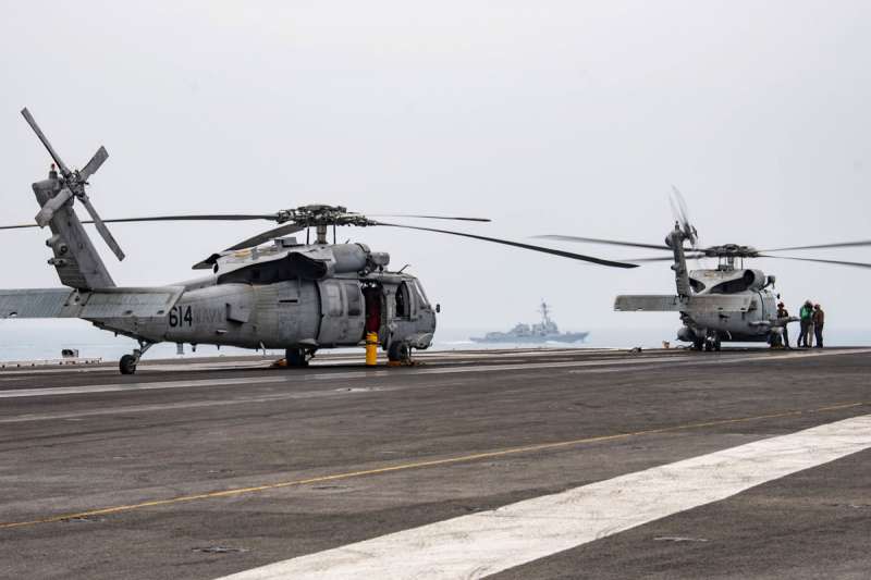 MH-60R反潛直升機也被包在川普「大放送」軍售案之中。（美聯社）