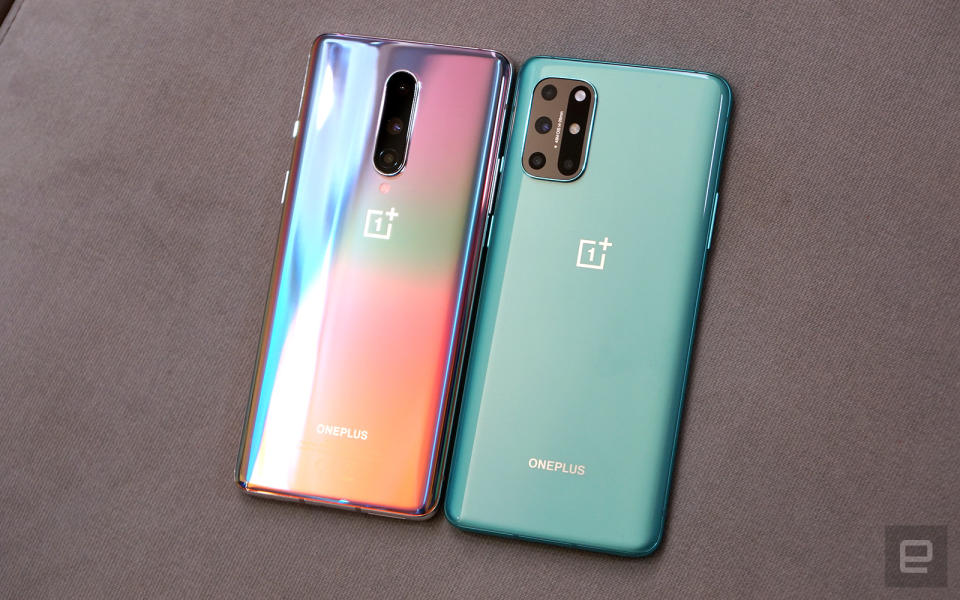 OnePlus 8 and 8T