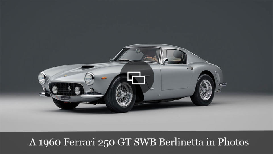 A 1960 Ferrari 250 GT SWB Berlinetta.