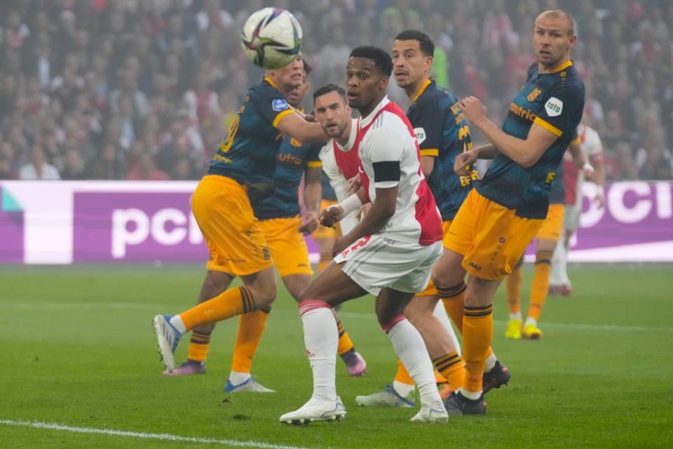 Jurrien Timber in action for Ajax (Peter Dejong/AP) (AP)