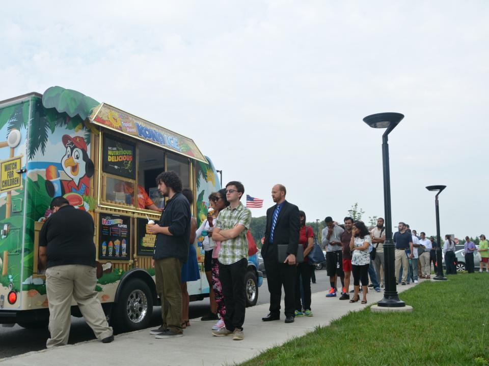 Amazon Jobs Day in Robbinsville, New Jersey.