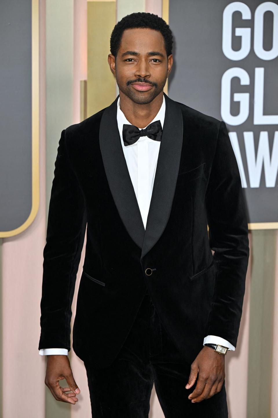 <div class="inline-image__caption"><p>Jay Ellis arrives for the 80th annual Golden Globe Awards at The Beverly Hilton hotel in Beverly Hills, California, on January 10, 2023.</p></div> <div class="inline-image__credit">Frederic J. Brown/AFP via Getty Images</div>