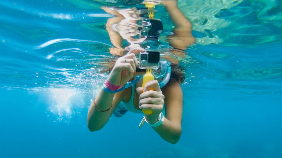 GoPro camera underwater