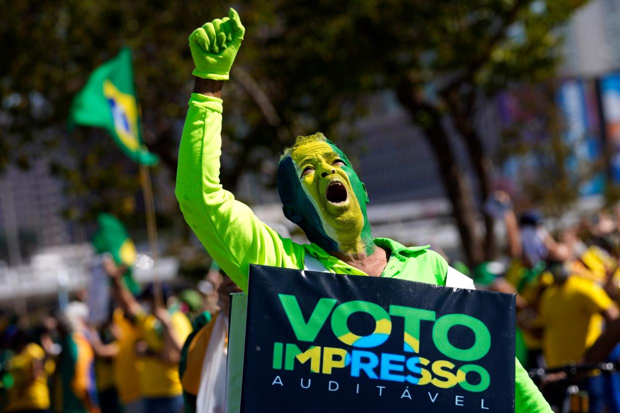 APTOPIX Brazil Pro-Bolsonaro Rally (Copyright 2021 The Associated Press. All rights reserved)