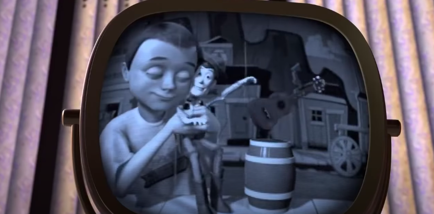 <div><p>"In <i>Toy Story 2</i>, Woody rejected Buzz’s offer to come back with him to Andy’s house. Woody then sat down and watched a clip of a Woody puppet singing '<a href="https://www.youtube.com/watch?v=5tMoJgFNz2U" rel="nofollow noopener" target="_blank" data-ylk="slk:You’ve Got a Friend in Me;elm:context_link;itc:0;sec:content-canvas" class="link ">You’ve Got a Friend in Me</a>.' Then a kid went up to the Woody puppet, grabbed it, and hugged it. </p><p>"<b>My theory is that the kid in the video is Andy’s dad.</b> Andy’s dad went to some kind of Woody’s Roundup Convention where he purchased Woody and played with him just like Andy did. (Note: Andy’s mom mentioned that Woody was 'an old family heirloom.') He then passed Woody onto this son, Andy.</p><p>"Also note that in the clip — when Woody saw the kid approach the Woody puppet — he instantly perked up and watched with interest, as though he recognized the kid. He then wiped the brown paint off his boot, revealing 'Andy,' indicating that seeing Andy’s dad again convinced Woody to go back to Andy instead of going to Japan."</p><p>—<a href="https://www.reddit.com/r/FanTheories/comments/n3c913/andys_dad_was_in_toy_story_2/" rel="nofollow noopener" target="_blank" data-ylk="slk:u/Custareater123;elm:context_link;itc:0;sec:content-canvas" class="link ">u/Custareater123</a></p></div><span> Pixar</span>
