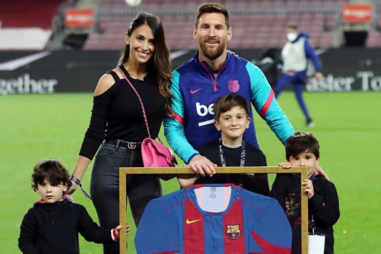 La familia Messi completa