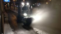 Snow-clearing machines were out in force in Saskatoon Monday morning. 