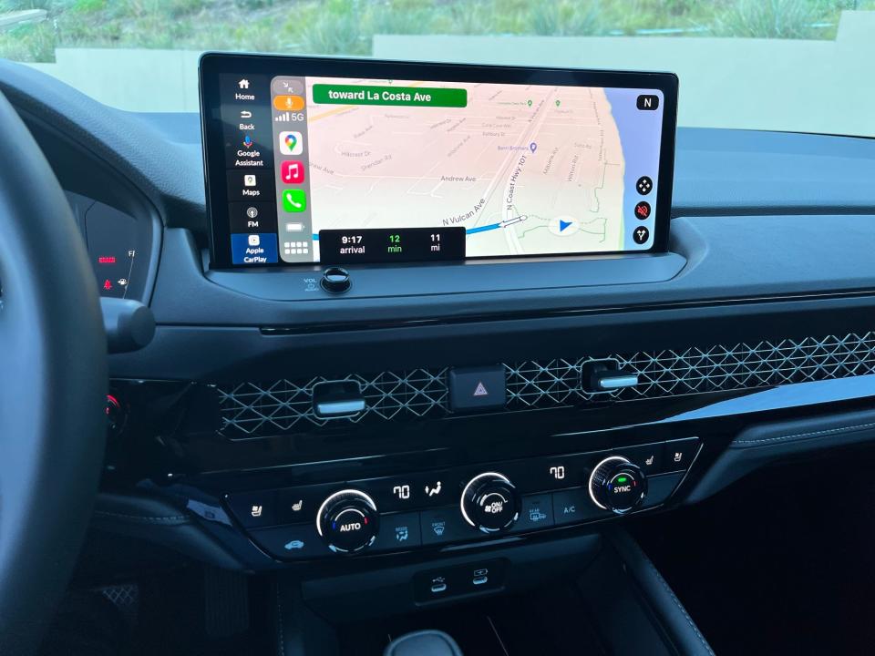 2023 Honda Accord  hybrid models come with a 12.3-inch touch screen.