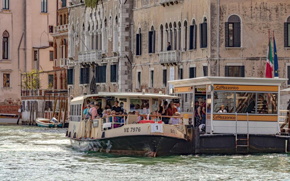 The water bus of Venice, Italy