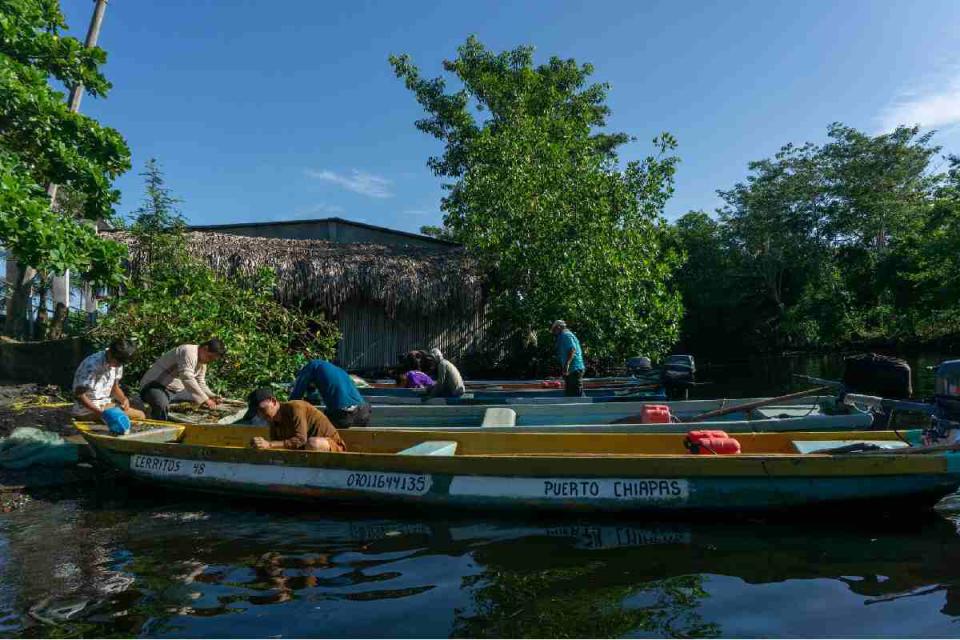 Laguna Los Cerritos en Acapetahua Chiapas México