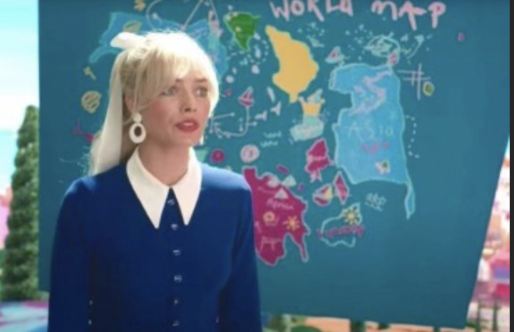 U.S. Rep. Mike Gallagher is criticizing a scene in the movie "Barbie" that the congressman says depicts a map endorsing China's disputed claims to certain territory in the South China Sea. The actress Margot Robbie  plays the Barbie character.