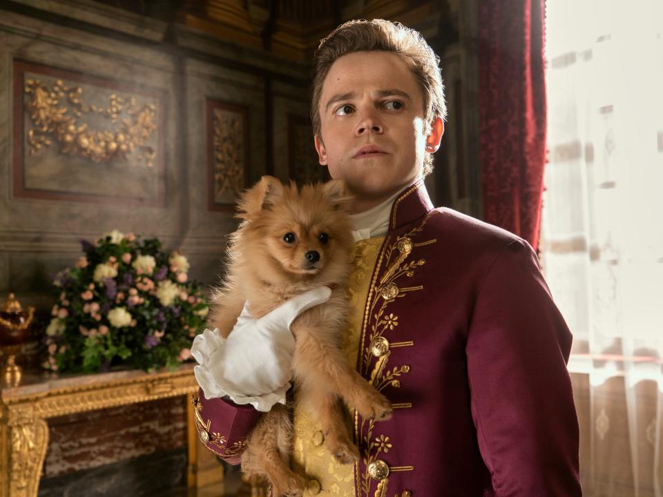 Sam Clemmett as Young Brimsley in episode episode two of "Queen Charlotte: A Bridgerton Story."