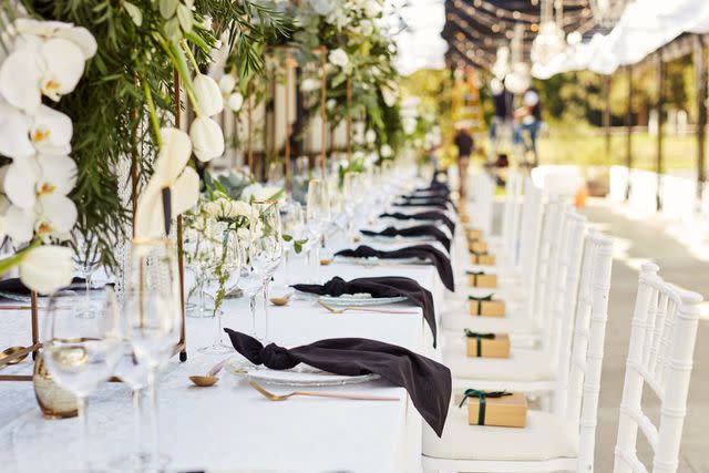 <p>Getty</p> wedding reception table