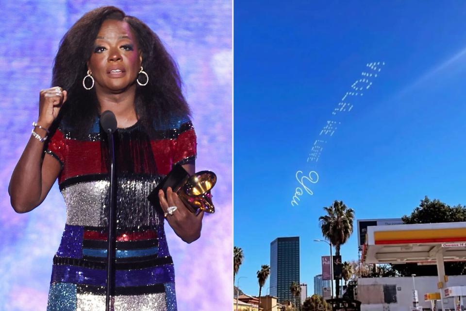 Viola Davis accepts the Best Audio Book, Narration and Storytelling Recording award at the 65th Annual GRAMMY Awards