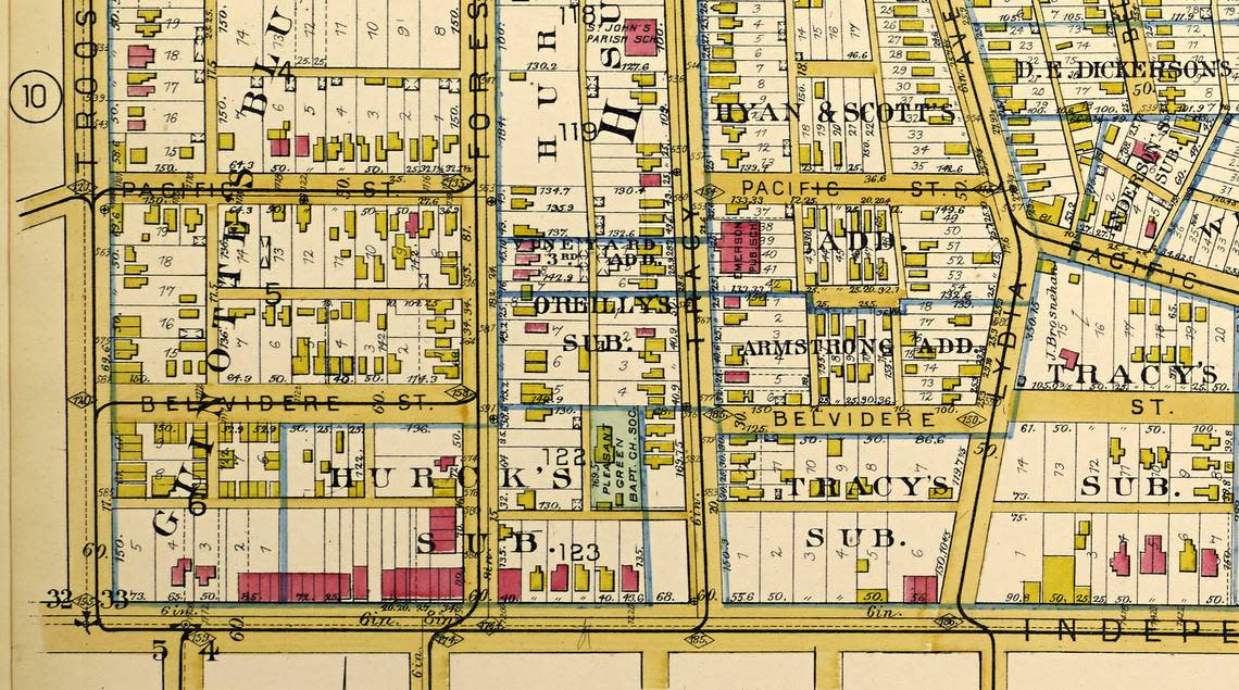 Belvidere Hollow, Atlas of Kansas City Missouri, 1891.