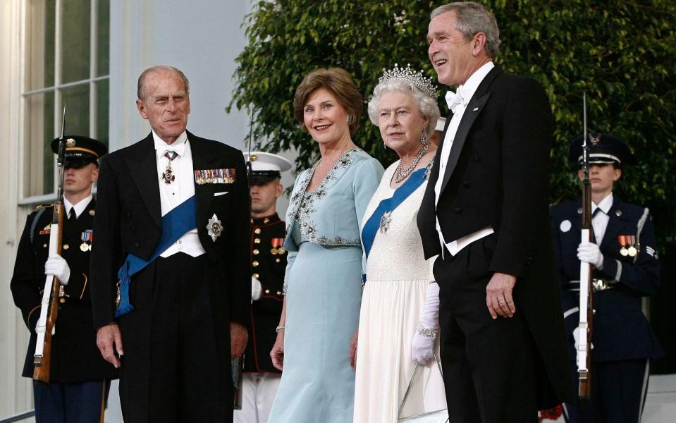 Former President George W. Bush and his wife Laura hosted the Queen and Prince Philip in 2007 - REUTERS/Jason Reed 