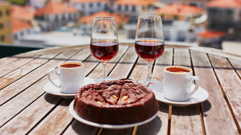 Madeira wine with dessert