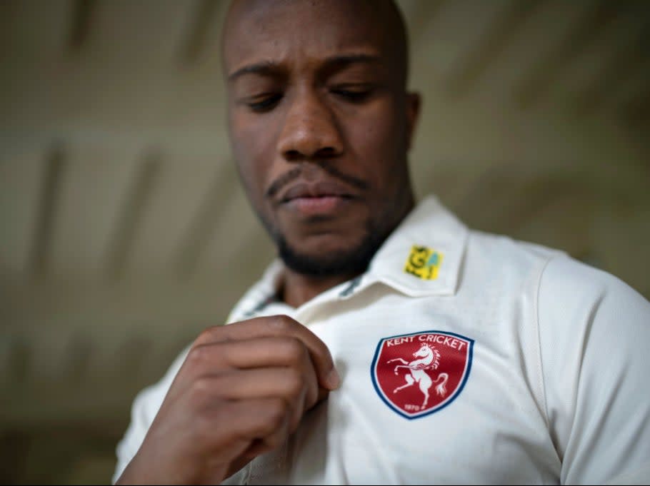 Daniel Bell-Drummond of Kent poses for a pre-season portraitGetty Images