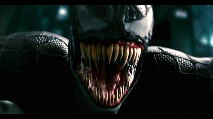 Venom… is getting his/its own movie – Credit: Sony