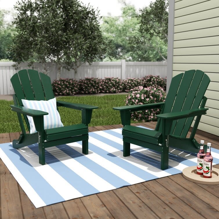 <h2>Flash Deal - 43% Off Adirondack Chair Set</h2><br> <em>This product is on sale for Way Day and its real-time price may be even lower. Click through to get the best possible deals.</em> <br><br><strong>Rosecliff Heights</strong> Lopes Adirondack Chair (Set of 2), $, available at <a href="https://go.skimresources.com/?id=30283X879131&url=https%3A%2F%2Fwww.wayfair.com%2Foutdoor%2Fpdp%2Frosecliff-heights-lopes-adirondack-chair-wodo1015.html%3Fpiid%3D46055961" rel="nofollow noopener" target="_blank" data-ylk="slk:Wayfair" class="link ">Wayfair</a>
