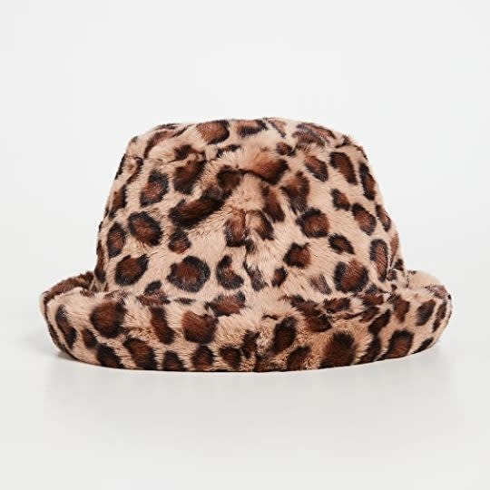 Adrienne Landau Faux Fur Bucket Hat