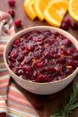 <p>Smother it over EVERYthing.</p><p>Get the recipe from <a rel="nofollow noopener" href="https://www.delish.com/cooking/recipe-ideas/recipes/a55662/best-fresh-homemade-cranberry-sauce-recipe/" target="_blank" data-ylk="slk:Delish" class="link ">Delish</a>.</p>
