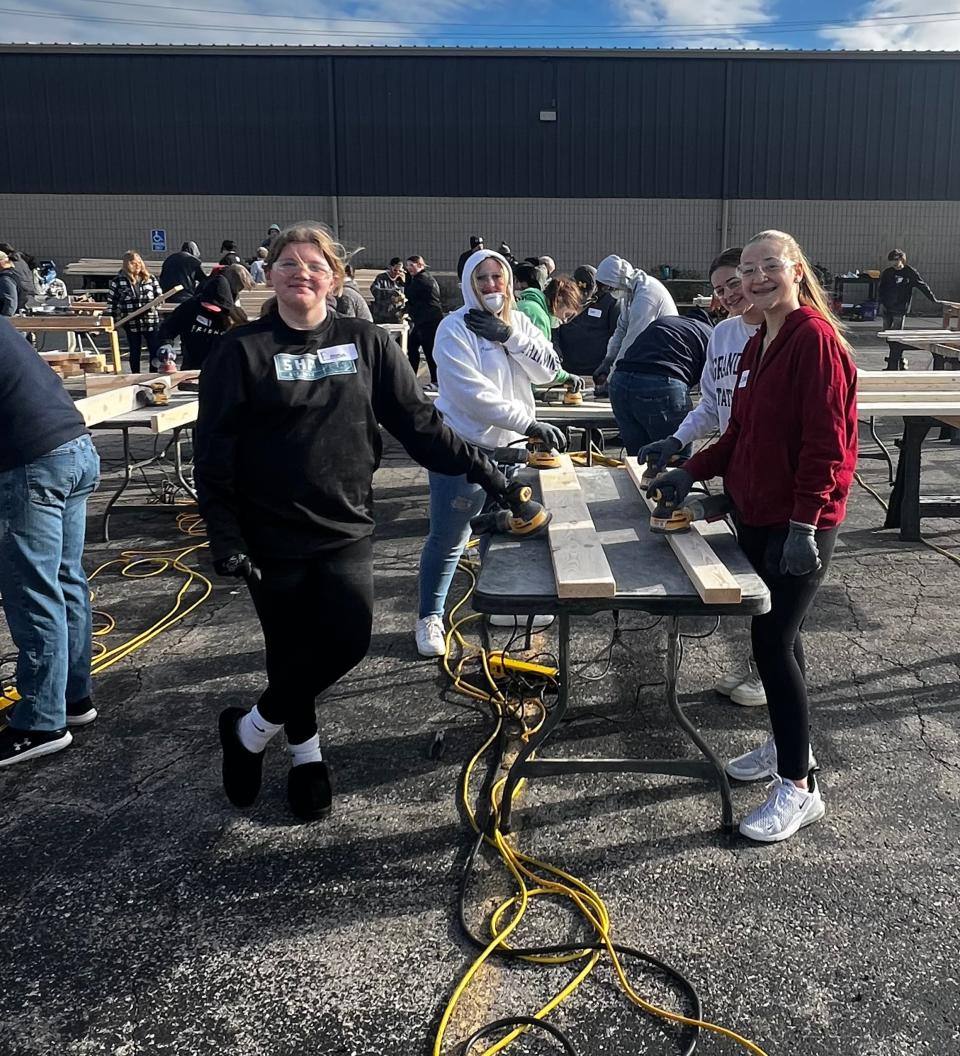 Sleep in Heavenly Peace volunteers donate their time to build beds for children in need.