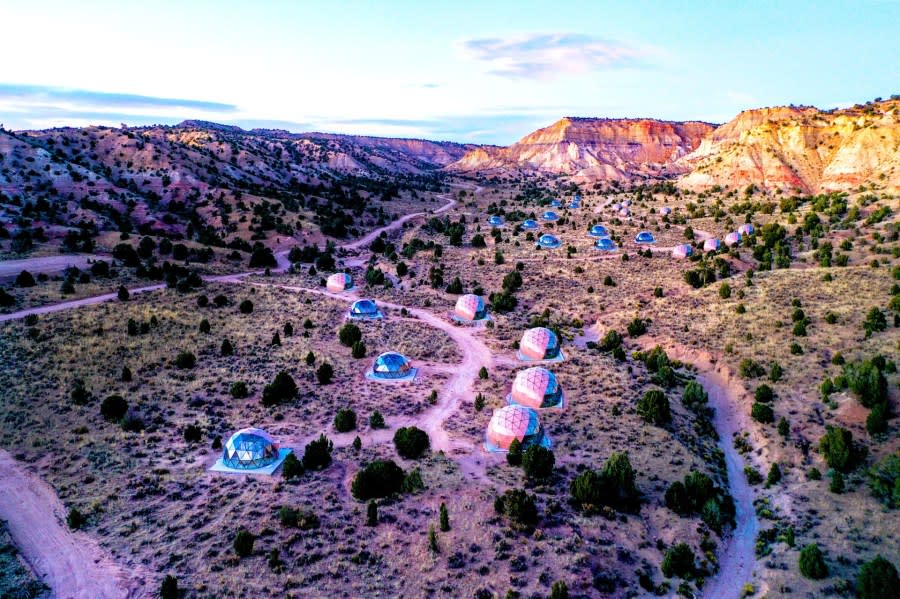 A bird’s-eye view of Clear Sky Resort near Bryce Canyon National Park. (credit: Clear Sky Resorts)